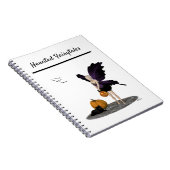 Halloween Fée Avec Carnet Spiral Citrouille (Côté Droit)