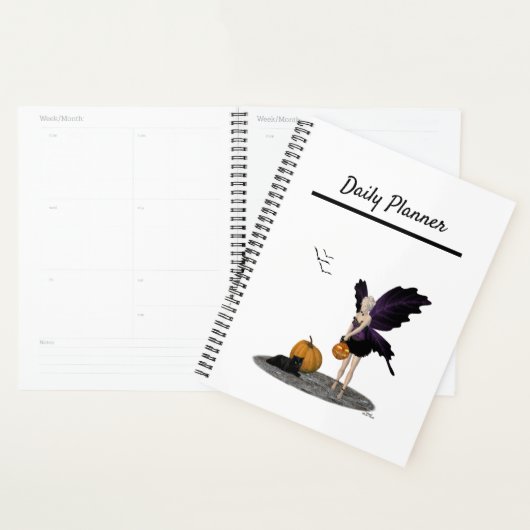 Halloween fee met pompoenen dagelijkse planner (Display)