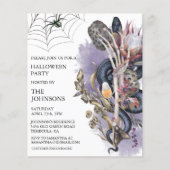 Halloween Feest Bloemenslang Watercolor (Voorkant)