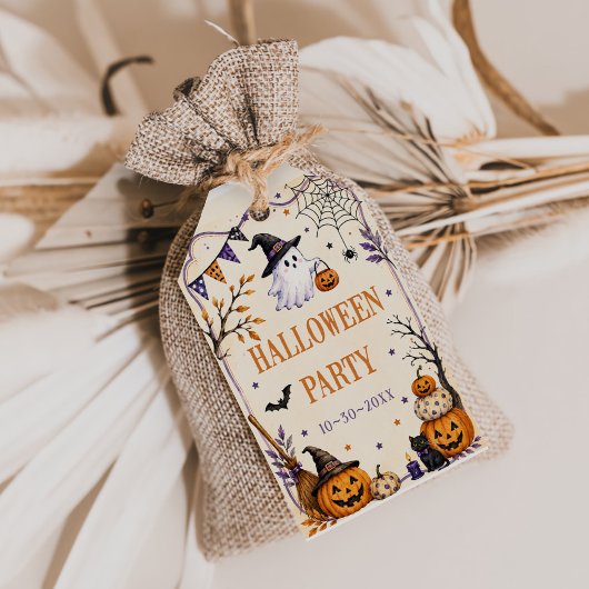 Halloween Feest Cadeaulabel
