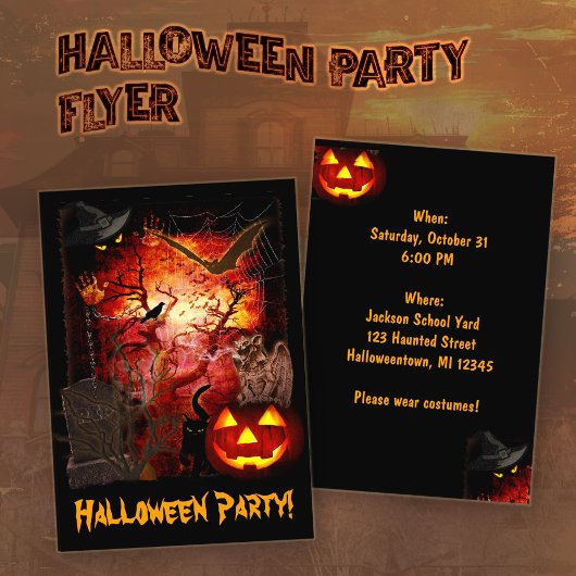 Halloween-feest Flyer