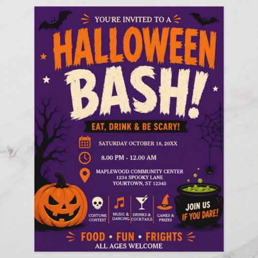 Halloween Feest Flyer (Voorkant)