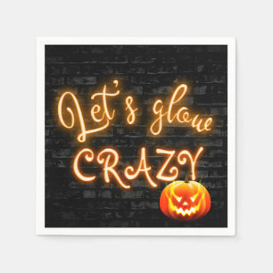 Halloween-feest gloeibord met Jack-o-lantern  Servet