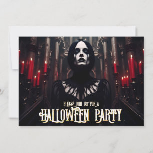Halloween-feest – Gotische donkere uitnodiging