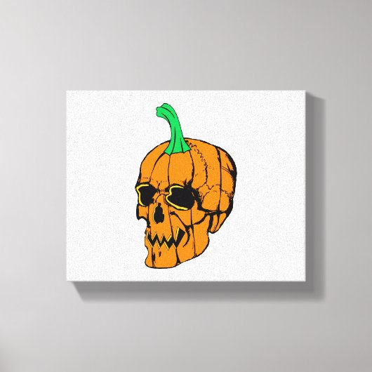 Halloween Feest Grappige Halloween Pompoen Canvas Afdruk (Voorkant)