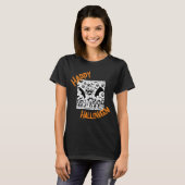 Halloween feest in zwart-wit t-shirt (Voorkant volledig)