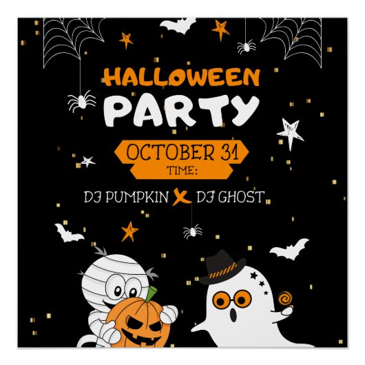 Halloween Feest Perfect Poster (Voorkant)