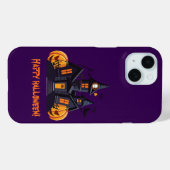 Halloween feest sinaasappel pompoenkasteel paarse Case-Mate iPhone case (Achterkant (horizontaal))
