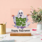 Halloween feest spookachtige groeten acryl bord (Huwelijk)