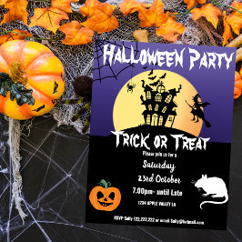 Halloween-feest thema-evenement poster