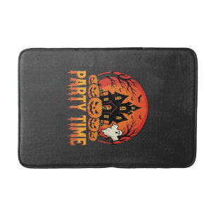 Halloween Feest Tijd Geest Pompoen Ontwerp_1 Badmat