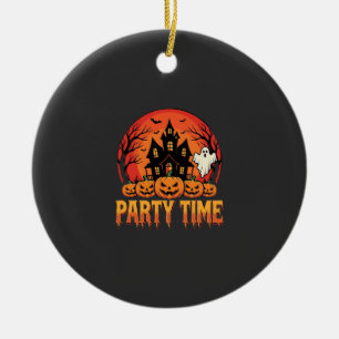 Halloween Feest Tijd Geest Pompoen Ontwerp_1 Keramisch Ornament