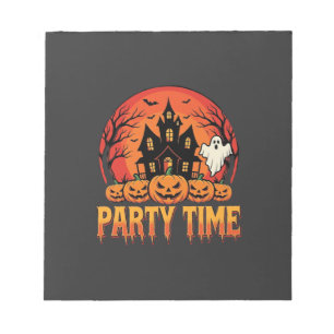 Halloween Feest Tijd Geest Pompoen Ontwerp_1 Notitieblok