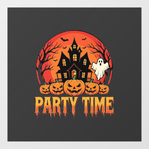 Halloween Feest Tijd Geest Pompoen Ontwerp_1 Raamsticker