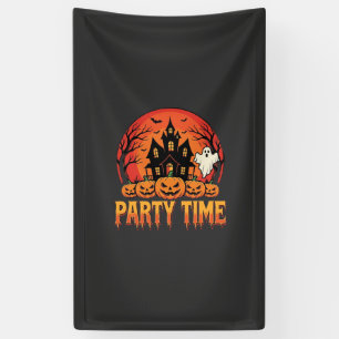Halloween Feest Tijd Geest Pompoen Ontwerp_1 Spandoek