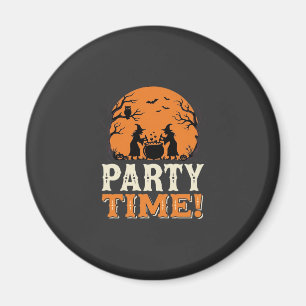Halloween Feest Tijd Heks Ketel Ontwerp_1 Magneet