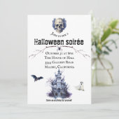Halloween Feest Uitnodiging (Staand voorkant)