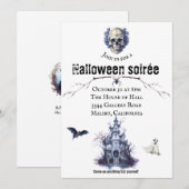 Halloween Feest Uitnodiging (Voorkant / Achterkant)