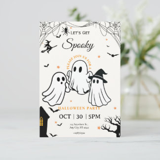 Halloween-feest uitnodiging | Griezelig Schattige