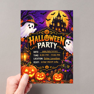 Halloween-feest uitnodiging template | Premium Sp— Acryl Uitnodigingen
