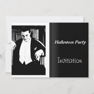 Halloween Feest Uitnodiging Vintage Film Nacht