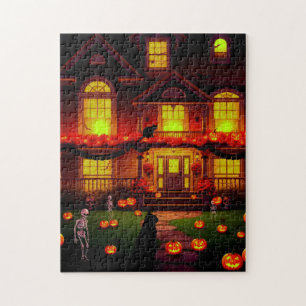 Halloween feest voor katten! legpuzzel