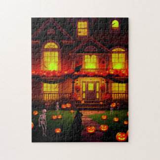 Halloween feest voor katten! legpuzzel
