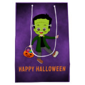 Halloween Feest voor Kids Frankenstein Medium Cadeauzakje (Achterkant)
