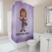 Halloween Feest voor Kinderen Weerwolf Douchegordijn (In situ)