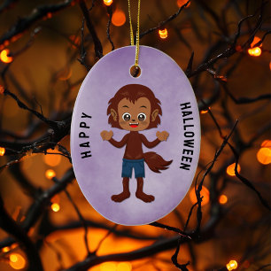 Halloween Feest voor Kinderen Weerwolf Keramisch Ornament