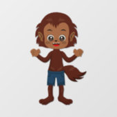 Halloween Feest voor Kinderen Weerwolf Raamsticker (Vel)