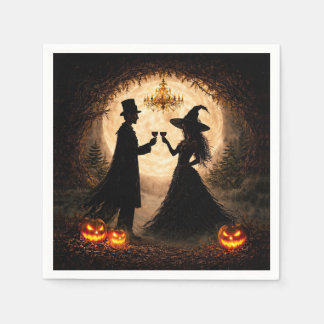 Halloween-feest wijn thema  servet