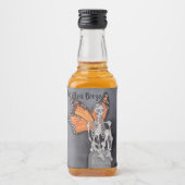 Halloween Feestdag van het Dode Skelet DIY Tekst Likeurfles Etiket (Voorkant)