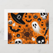 Halloween Feestdagenkaart (Voorkant / Achterkant)