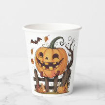 Halloween Feestelijke Pompoen Papier Cup