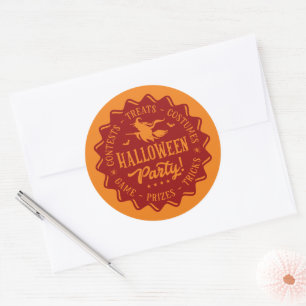 Halloween Feestheks Ronde Sticker