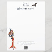Halloween Feestinfo zakelijk Papier Blad (Voorkant)
