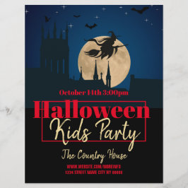 Halloween-feestje evenement flyer