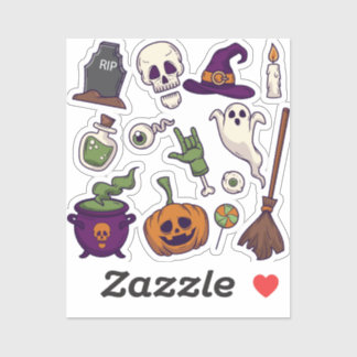 Halloween-feestpersonages Collecties, Halloween  Sticker