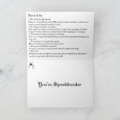 Halloween-feestregels Kaart (Binnen)