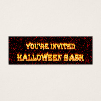 Halloween feestuitnodigingen. mini visitekaartjes