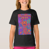 Halloween Fest Kleurrijke Retro Mannelijk Vrouw Un T-shirt (Voorkant)