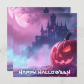 HALLOWEEN Fête Invitation (Devant / Derrière)