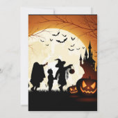 Halloween Fête Invitation Trick ou Treat (Dos)