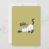 Halloween fêter chat invitations personnalisées (Dos)