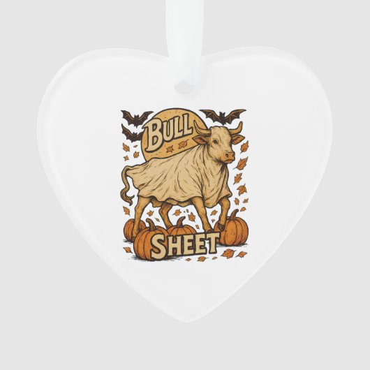 Halloween feuille de taureau de vache (devant)