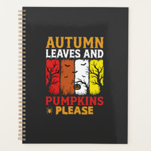 Halloween Feuilles d'Automne et Citrouilles Design