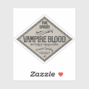 Halloween Fijnste Vampier Bloed Magie Toverdrank Sticker
