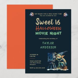 Halloween Film Night Gremlin Karakter Sweet 16 Kaart