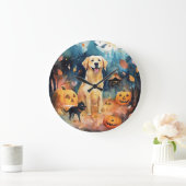 Halloween Fins lup met pompoenen eng Grote Klok (Huis)